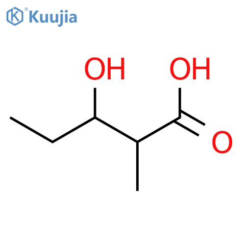 (2R,3R)-3-Hydroxy-2-methylpentanoic acid structure