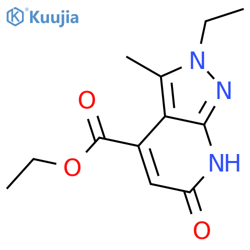 ethyl 2-ethyl-3-methyl-6-oxo-2H,6H,7H-pyrazolo3,4-bpyridine-4-carboxylate structure