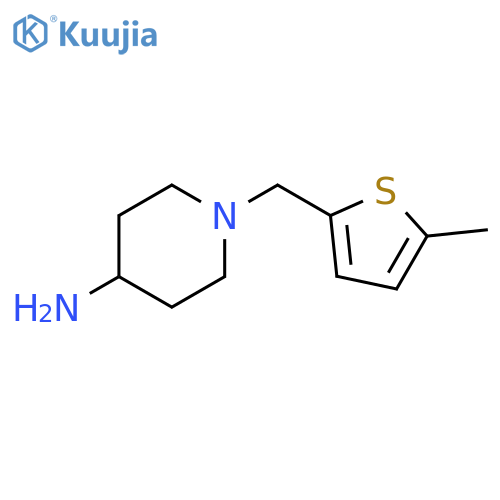 1-[(5-methylthiophen-2-yl)methyl]piperidin-4-amine structure