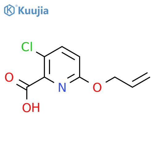 3-Chloro-6-(prop-2-en-1-yloxy)pyridine-2-carboxylic acid structure