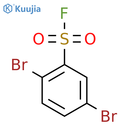 2,5-Dibromobenzene-1-sulfonyl fluoride structure