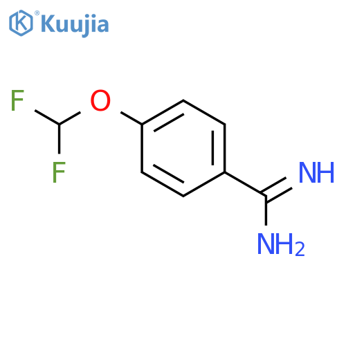 4-(difluoromethoxy)benzene-1-carboximidamide structure