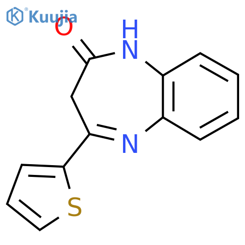 4-(thiophen-2-yl)-2,3-dihydro-1H-1,5-benzodiazepin-2-one structure