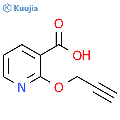 2-(prop-2-yn-1-yloxy)pyridine-3-carboxylic acid structure