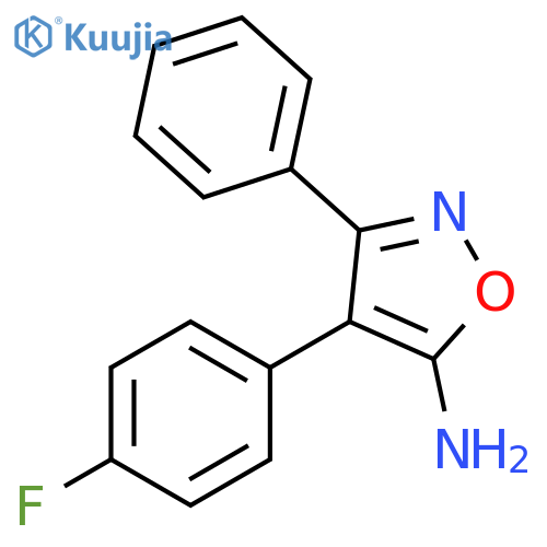 4-(4-FLUOROPHENYL)-3-PHENYL-1,2-OXAZOL-5-AMINE structure