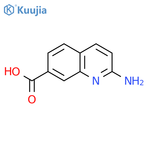2-AMINOQUINOLINE-7-CARBOXYLIC ACID structure