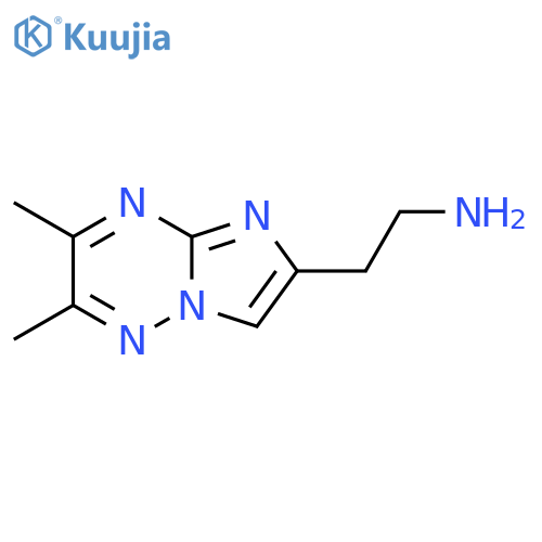 2-{2,3-dimethylimidazo1,2-b1,2,4triazin-6-yl}ethan-1-amine structure