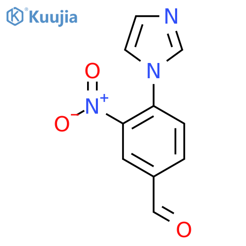 4-(1H-imidazol-1-yl)-3-nitrobenzaldehyde structure