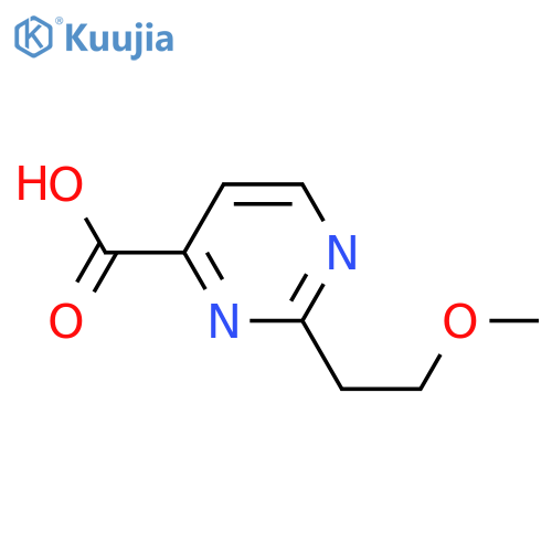 2-(2-methoxyethyl)pyrimidine-4-carboxylic acid structure