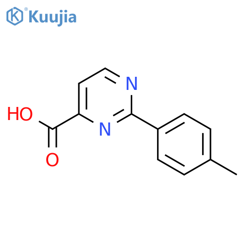 2-(4-Methylphenyl)pyrimidine-4-carboxylic acid structure