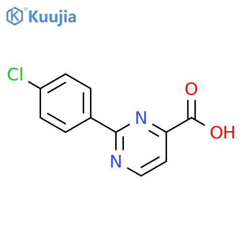 2-(4-chlorophenyl)pyrimidine-4-carboxylic acid structure