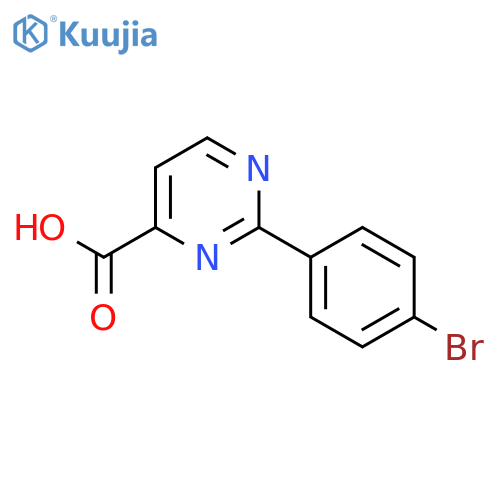 2-(4-Bromophenyl)pyrimidine-4-carboxylic acid structure