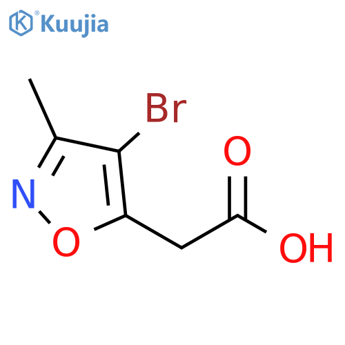 (4-bromo-3-methylisoxazol-5-yl)acetic acid structure