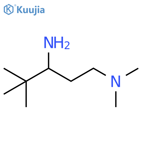 (3-amino-4,4-dimethylpentyl)dimethylamine structure