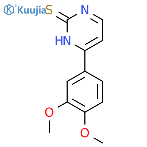 4-(3,4-Dimethoxyphenyl)pyrimidine-2(1H)-thione structure