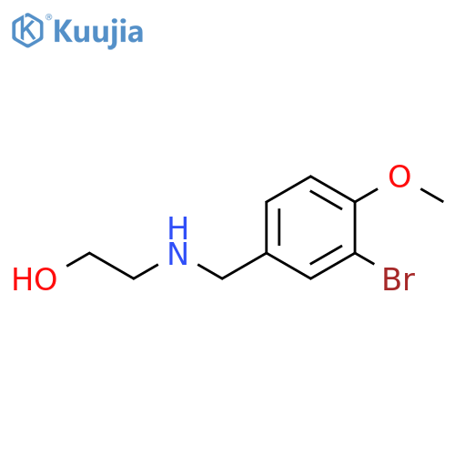 2-{(3-bromo-4-methoxyphenyl)methylamino}ethan-1-ol structure