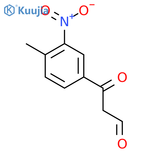 3-(4-methyl-3-nitrophenyl)-3-oxopropanal structure