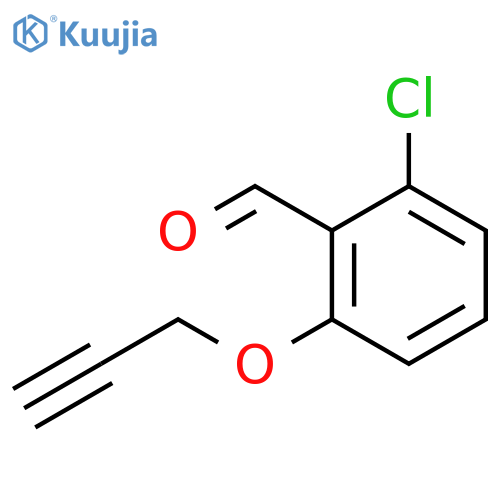 2-chloro-6-(prop-2-yn-1-yloxy)benzaldehyde structure