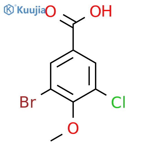 3-Bromo-5-chloro-4-methoxybenzoic acid structure