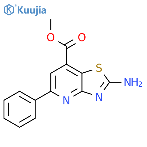 Methyl 2-amino-5-phenyl[1,3]thiazolo[4,5-b]pyridine-7-carboxylate structure