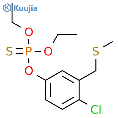 Phosphorothioic acid, O-[4-chloro-3-[(methylthio)methyl]phenyl] O,O-diethyl ester structure