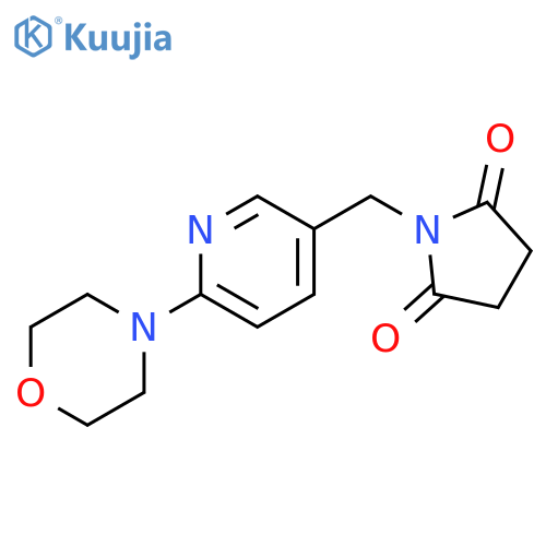 1-{[6-(morpholin-4-yl)pyridin-3-yl]methyl}pyrrolidine-2,5-dione structure