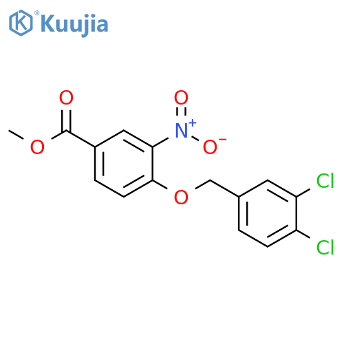 methyl 4-[(3,4-dichlorophenyl)methoxy]-3-nitrobenzoate structure