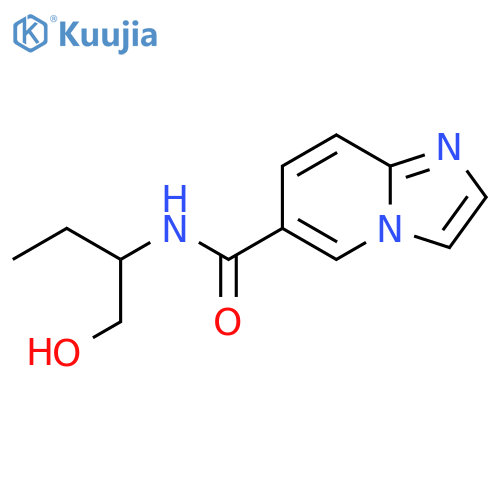 N-(1-hydroxybutan-2-yl)imidazo[1,2-a]pyridine-6-carboxamide structure