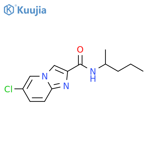 6-chloro-N-(pentan-2-yl)imidazo[1,2-a]pyridine-2-carboxamide structure