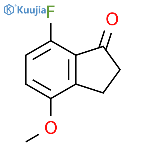7-Fluoro-4-methoxy-2,3-dihydro-1H-inden-1-one structure