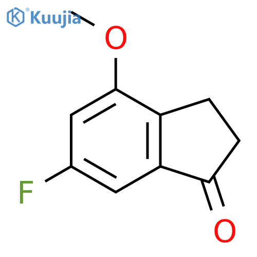 6-Fluoro-4-methoxy-1-indanone structure