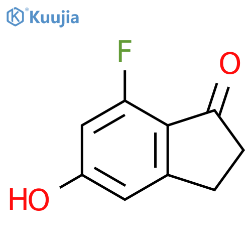 7-Fluoro-5-hydroxy-2,3-dihydro-1H-inden-1-one structure