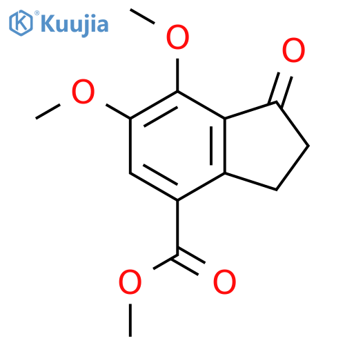 Methyl 6,7-dimethoxy-1-oxo-2,3-dihydro-1H-indene-4-carboxylate structure