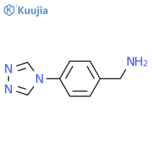 [4-(1,2,4-triazol-4-yl)phenyl]methanamine structure