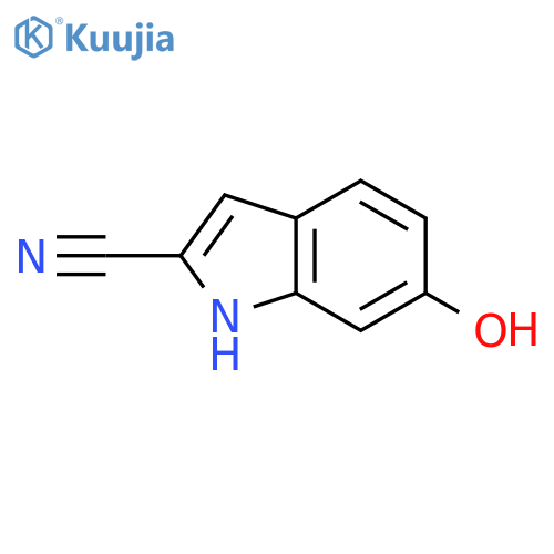 6-Hydroxy-1H-indole-2-carbonitrile structure