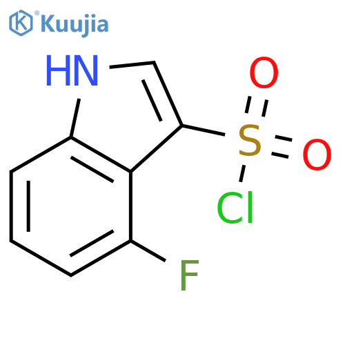 4-fluoro-1H-indole-3-sulfonyl chloride structure