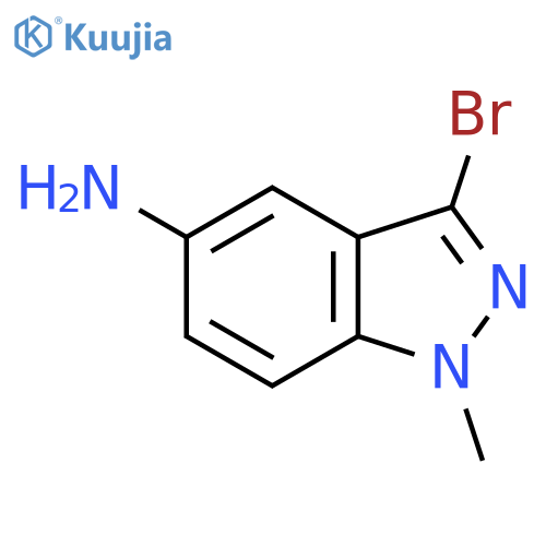 3-Bromo-1-methyl-1H-indazol-5-amine structure