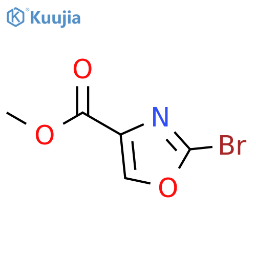Methyl 2-bromo-4-oxazolecarboxylate structure