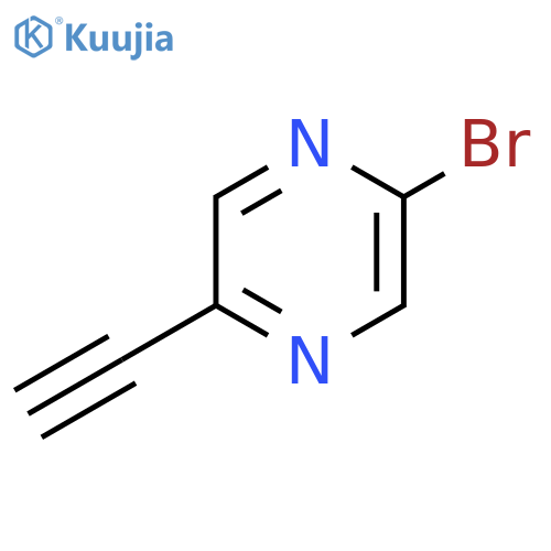 2-Bromo-5-ethynylpyrazine structure