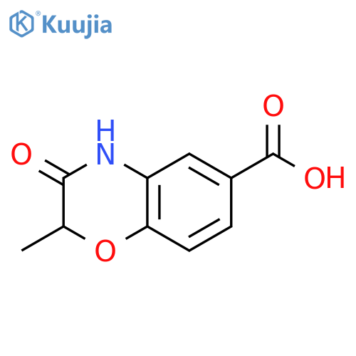 2-Methyl-3-oxo-3,4-dihydro-2H-1,4-benzoxazine-6-carboxylic acid structure