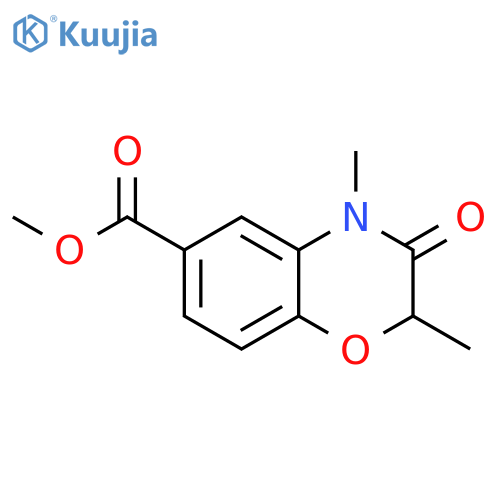 methyl 2,4-dimethyl-3-oxo-3,4-dihydro-2H-1,4-benzoxazine-6-carboxylate structure