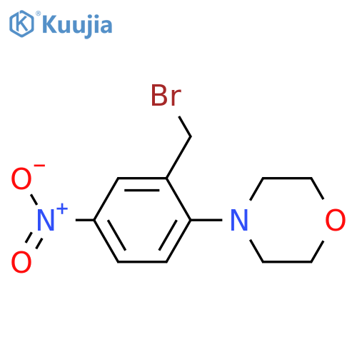 4-2-(Bromomethyl)-4-nitrophenylmorpholine structure