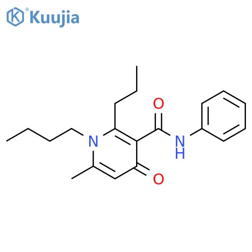 3-Pyridinecarboxamide,1-butyl-1,4-dihydro-6-methyl-4-oxo-N-phenyl-2-propyl- structure