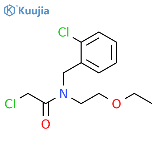 Acetamide, 2-chloro-N-[(2-chlorophenyl)methyl]-N-(2-ethoxyethyl)- structure