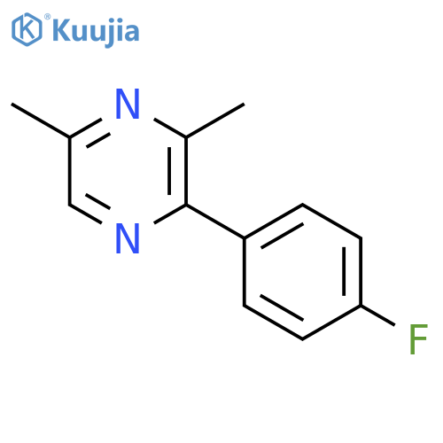 2-(4-fluorophenyl)-3,5-dimethylpyrazine structure