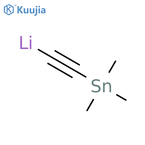 Lithium, [(trimethylstannyl)ethynyl]- structure