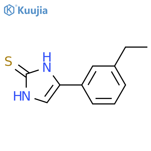 4-(3-ethylphenyl)-1,3-dihydro-2H-Imidazole-2-thione structure