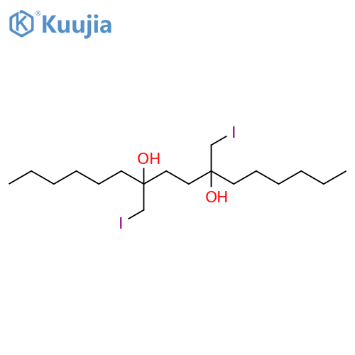 7,10-Hexadecanediol, 7,10-bis(iodomethyl)- structure