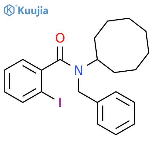 Benzamide, N-cyclooctyl-2-iodo-N-(phenylmethyl)- structure