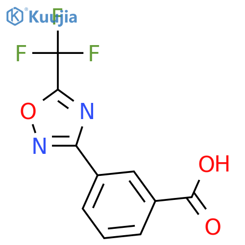 3-(5-(Trifluoromethyl)-1,2,4-oxadiazol-3-yl)benzoic acid structure